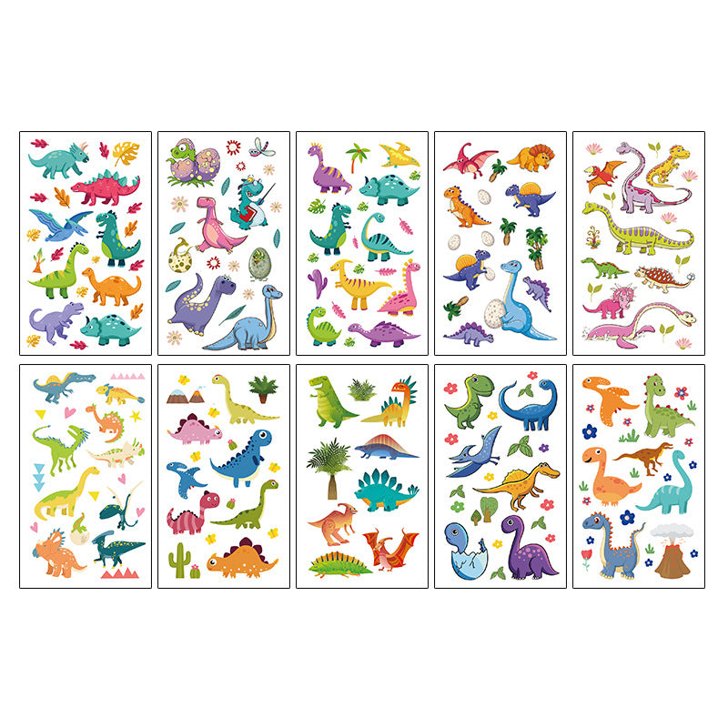 Wholesale 10pcs/sheet Children's cartoon little monster cute tattoo sticker