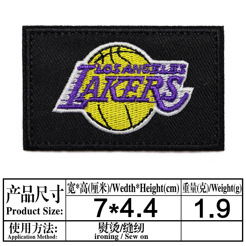 Wholesale Twill Embroidered Patch Team Badge Rectangular Decorative Accent For Bags Clothing Towels