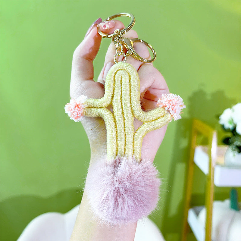 Wholesale Handmade Woven Cotton Rope Keychains