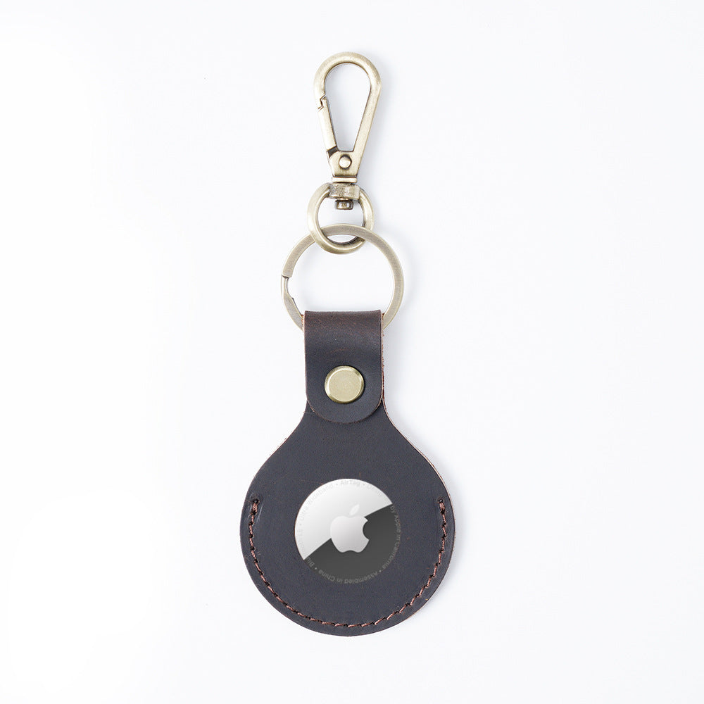 Wholesale Leather Case Luggage Location Tracker Keychain
