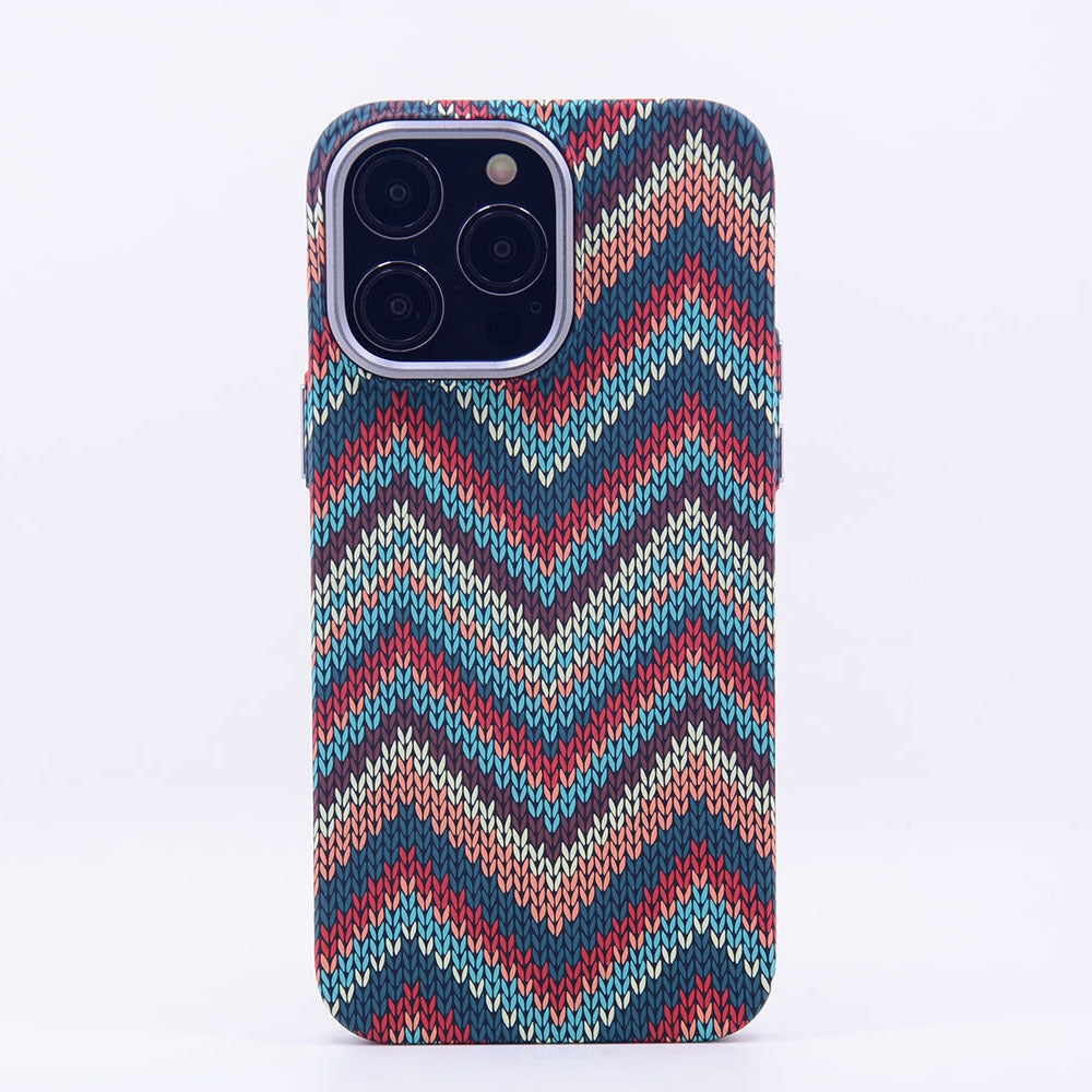 Wholesale Embossed Woven Striped Geometric TPU Phone Cases