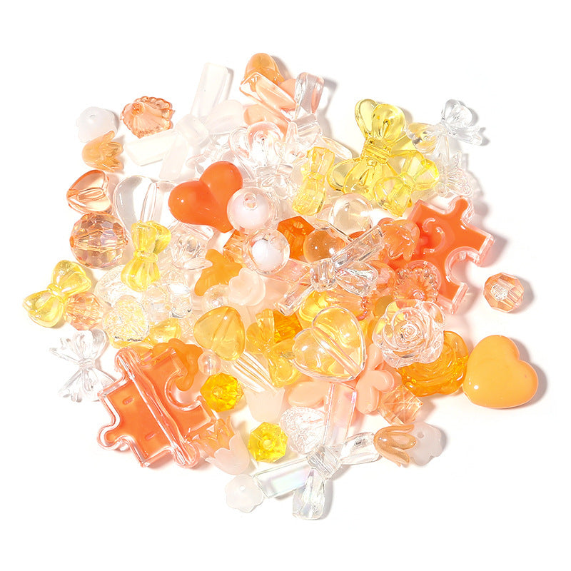 Wholesale Acrylic phone charm with random mixed cartoon beads