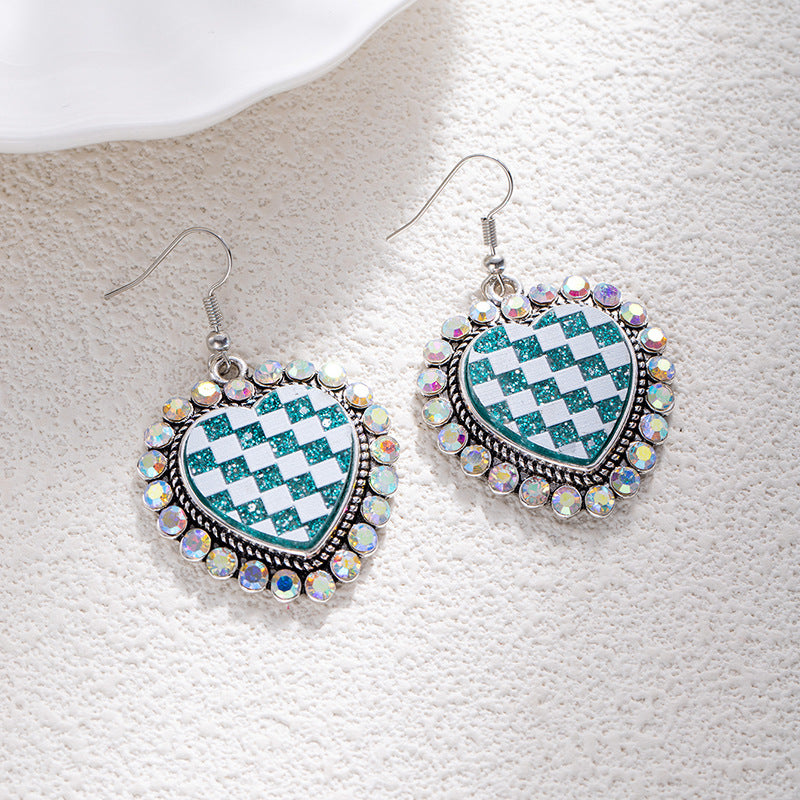 Wholesale Bohemian Turquoise Leopard Print Earrings