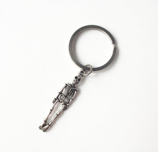 Wholesale Zinc Alloy Heart Skull Keychain