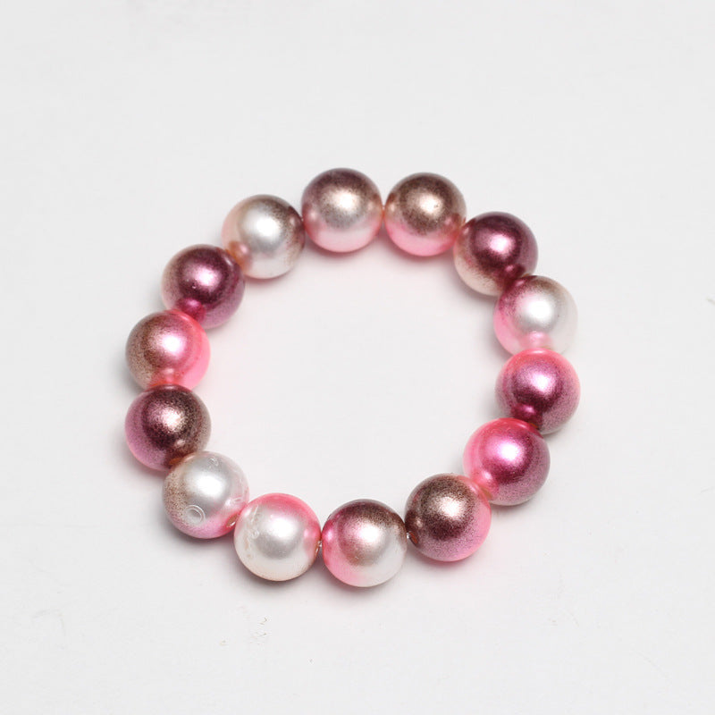 Wholesale Multicolored Pearl Children Beaded Bracelet