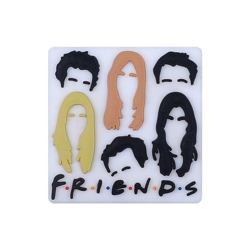 Wholesale 20PCS Cartoon Letters Silicone Beads