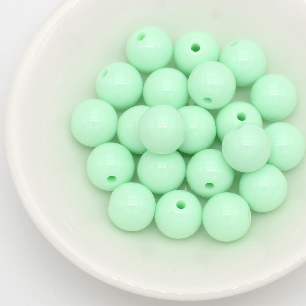 Wholesale Acrylic Iridescent Round Beads 8Mm Mixed Colors DIY Jewelry Making Fashion Accessory Craft Supply For Gifts