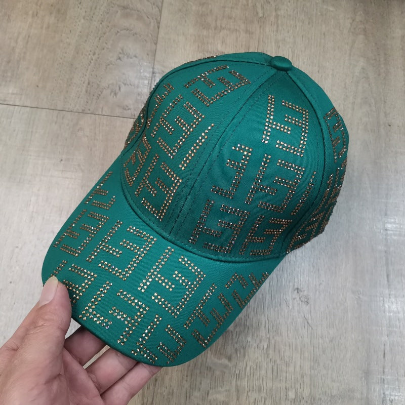 Wholesale Rhinestone Letter Cotton Baseball Caps