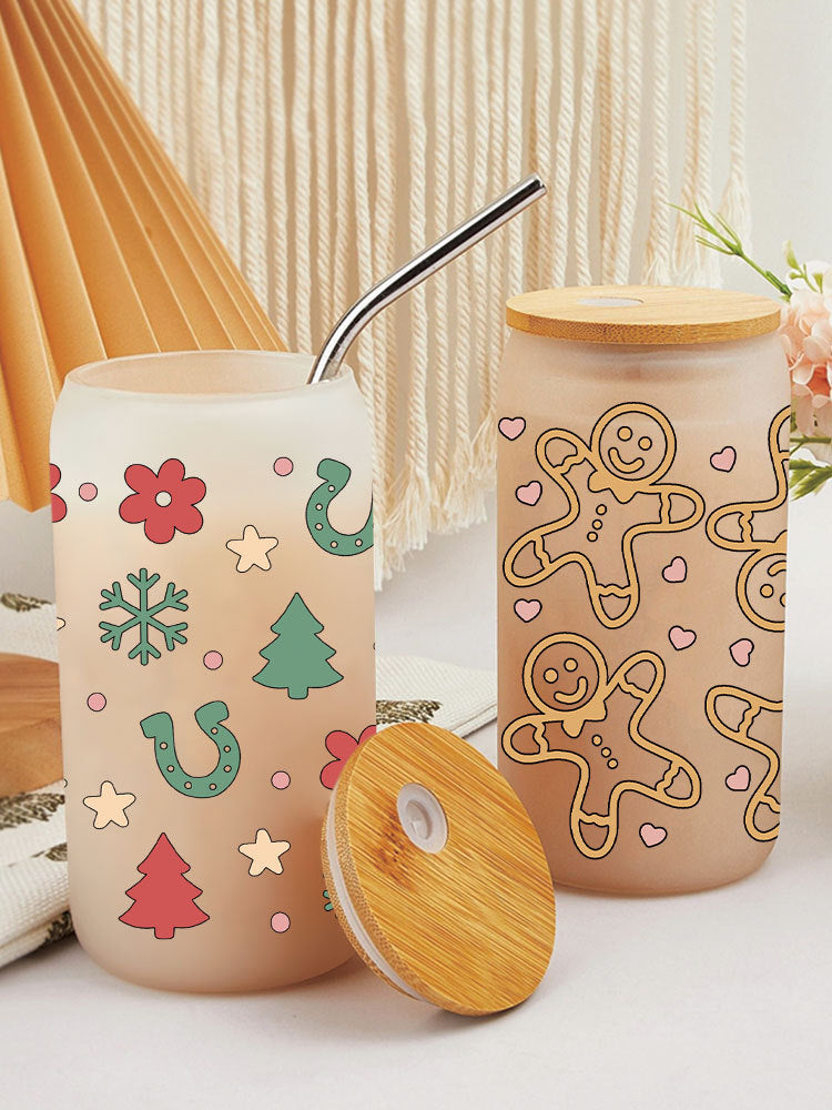 Wholesale Christmas Santa series 16oz Cup UV DTF Wraps