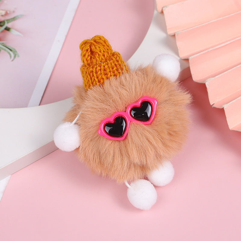 Wholesale Hair Ball Elf Keychain