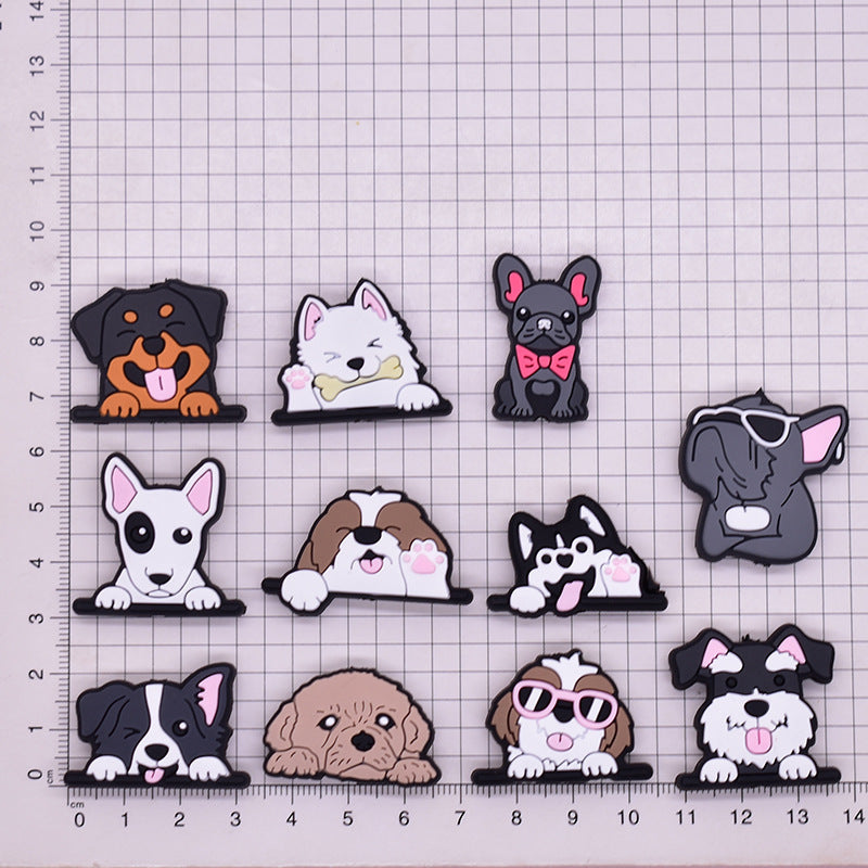 Wholesale Random 100pcs Shiba Inu Dog Cartoon  Focal Beads