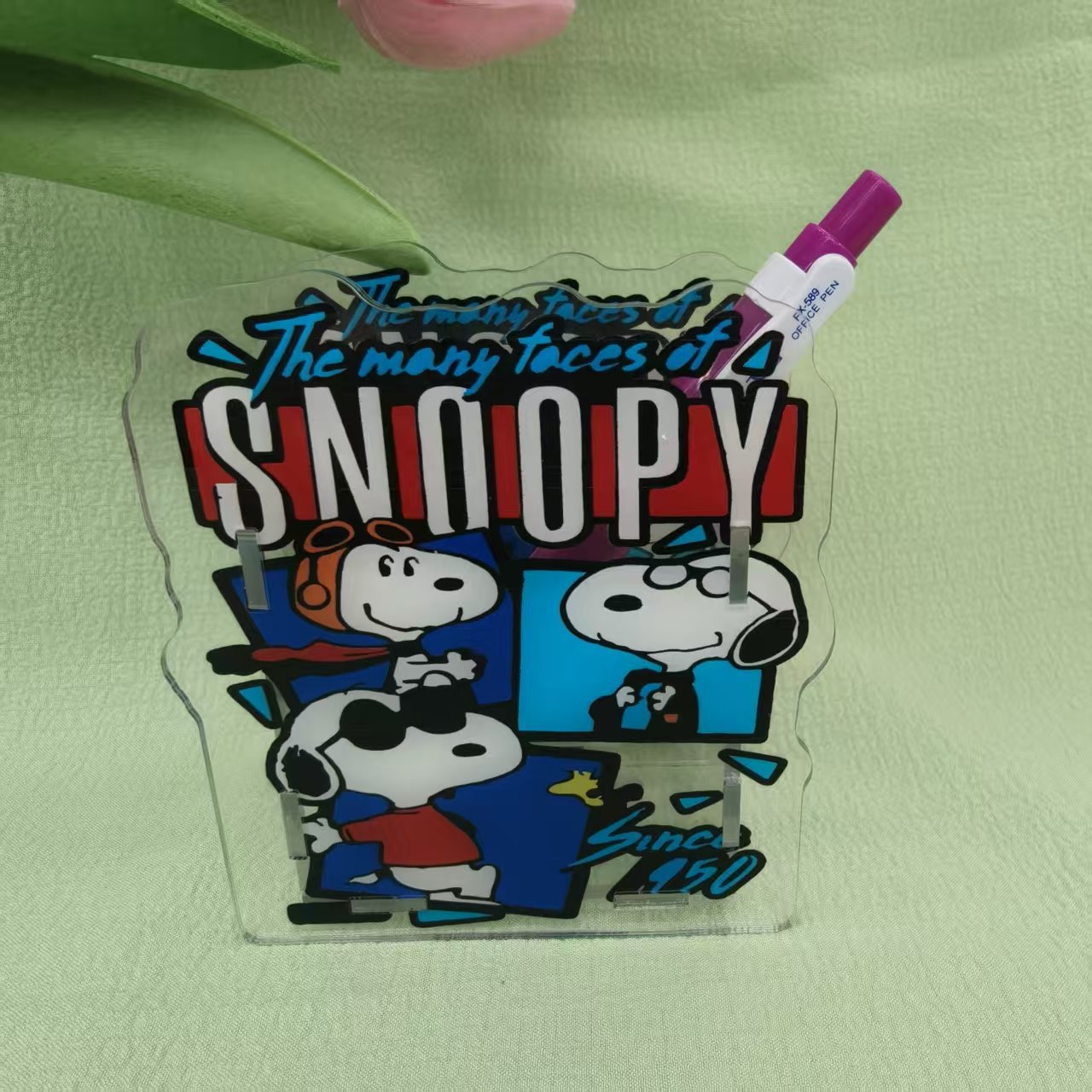 Wholesale  Creative Cute Cartoon Acrylic Pen Holder  OLY Exclusive