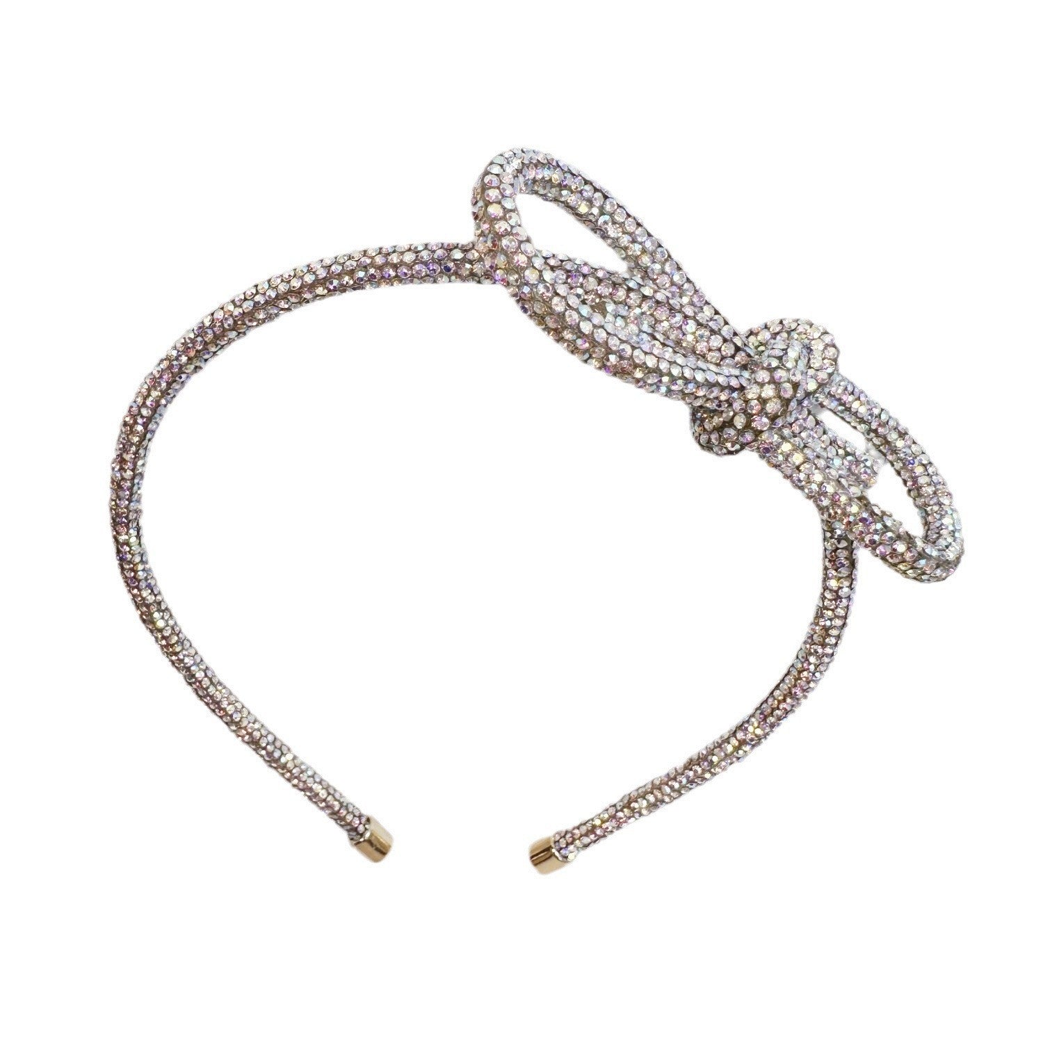 Wholesale Super Flash Rhinestone Versatile Knotted Full Diamond Headband Headwear