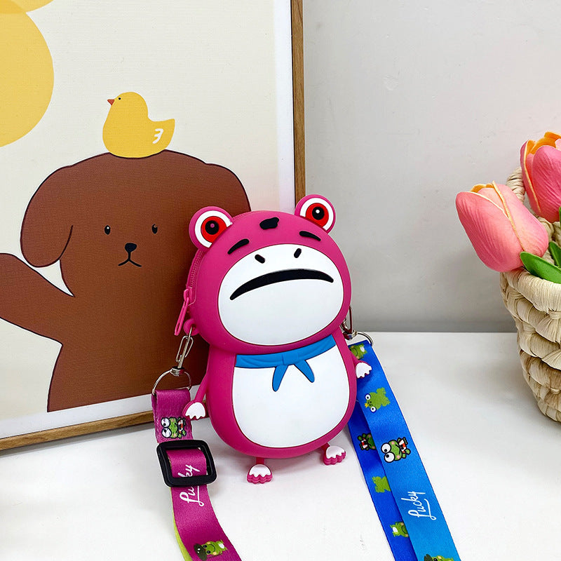 Wholesale Silicone Frog Children's Crossbody Bags