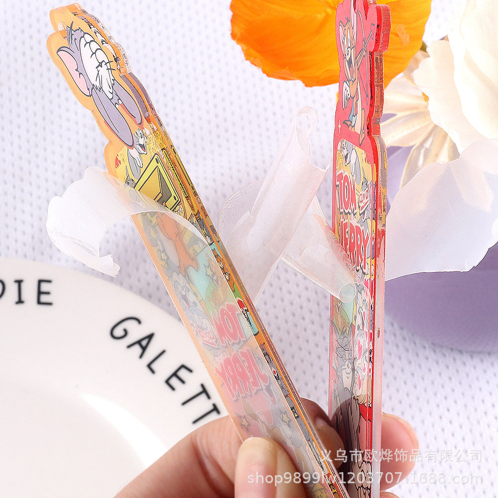 Wholesale 10pcs Cartoon Animal Acrylic Double-Sided Bookmarks