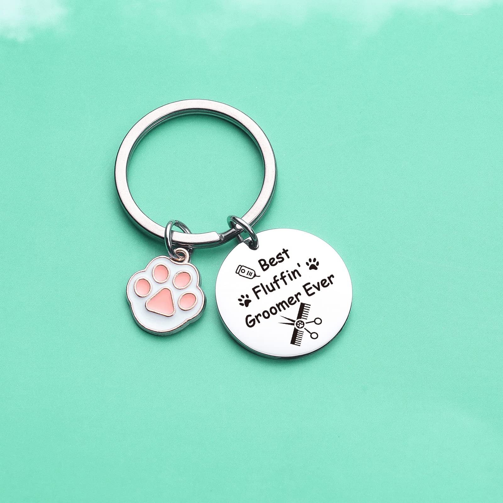 Llavero de peluquería para perros de acero inoxidable al por mayor