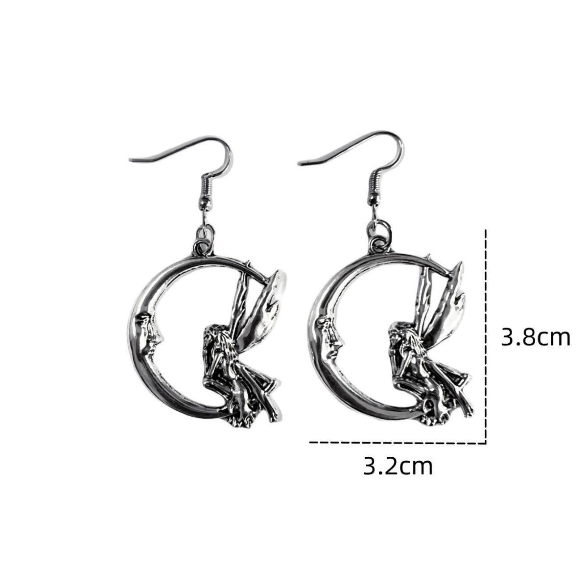 Wholesale  fairy moon earrings cute jewelry