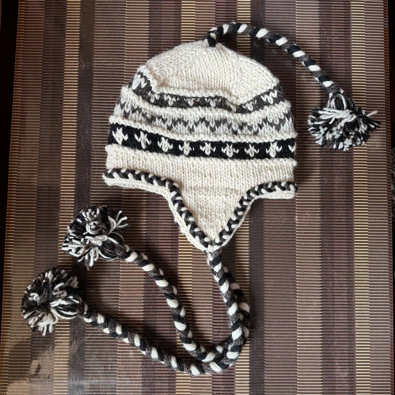 Wholesale Wool Warm Rainbow Plus Velvet Thick Earmuffs Beanie