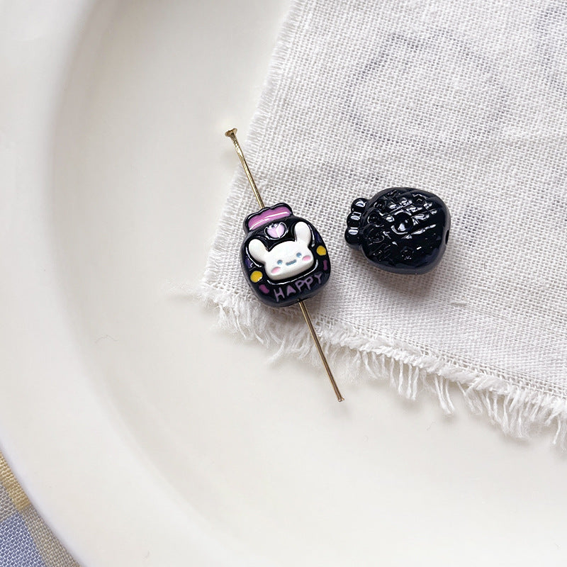 Wholesale 10pcs Cartoon Cute Dog Cute cartoon dog paw print Beads