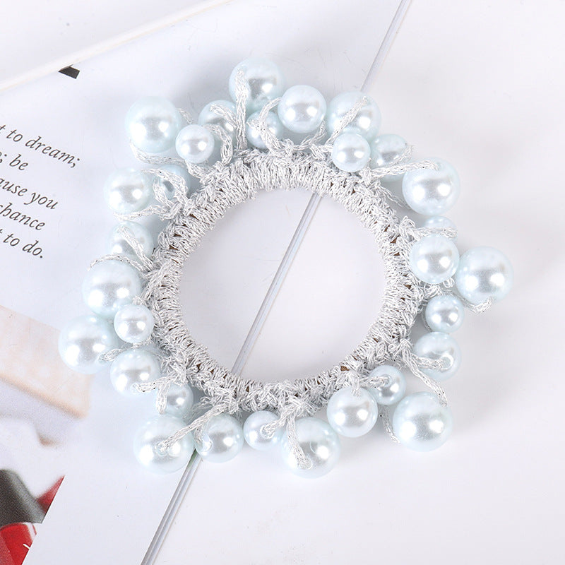 Wholesale Rhinestone Hair Pearl Scrunchies