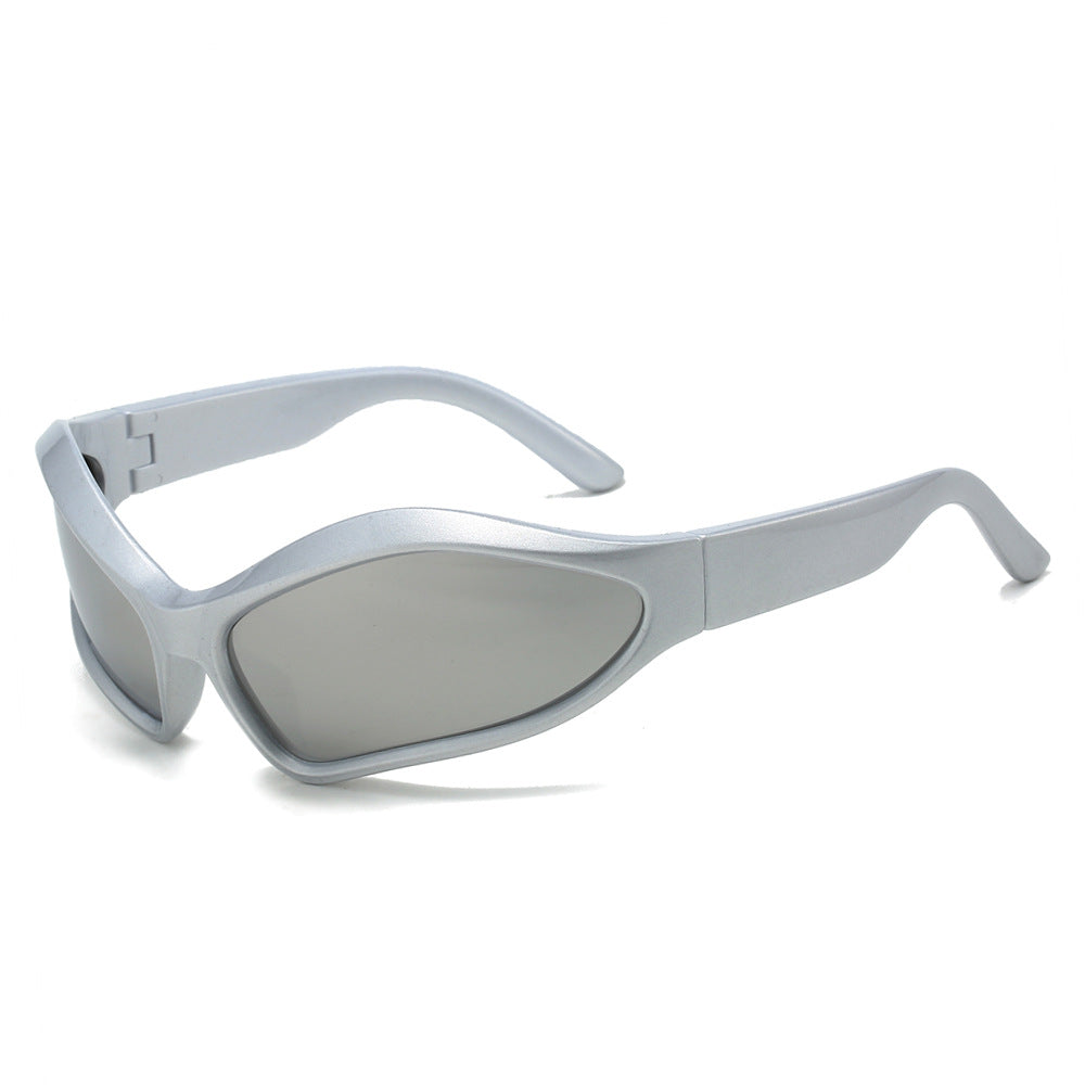 Wholesale Y2K Personalized Oval Color Matching Sunglasses