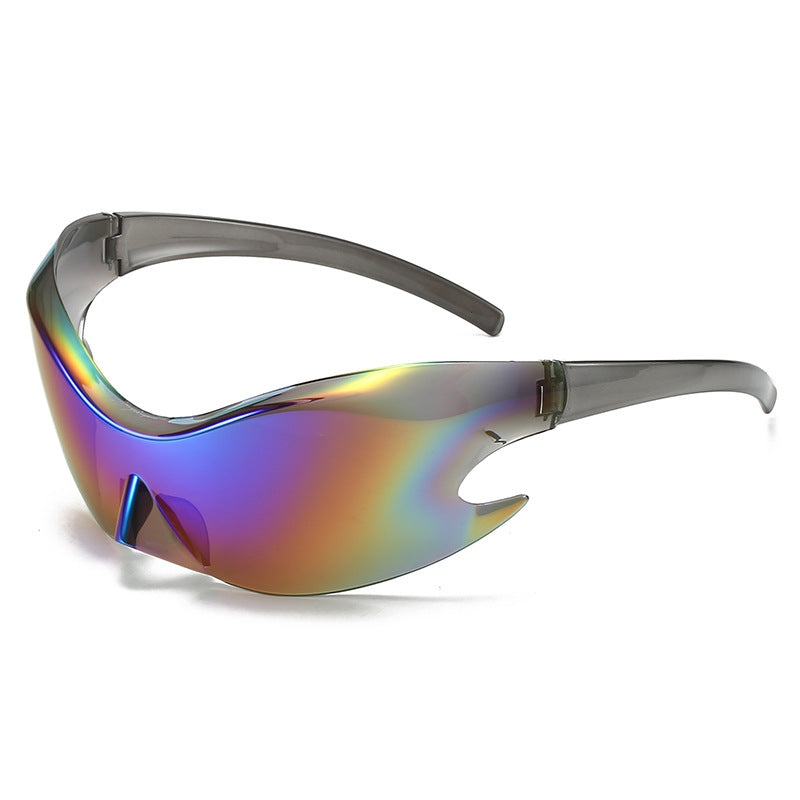 Wholesale Sports Colorful Reflective Hip-hop Sunglasses