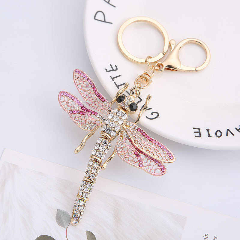 Llavero de libélula de aleación de zinc al por mayor