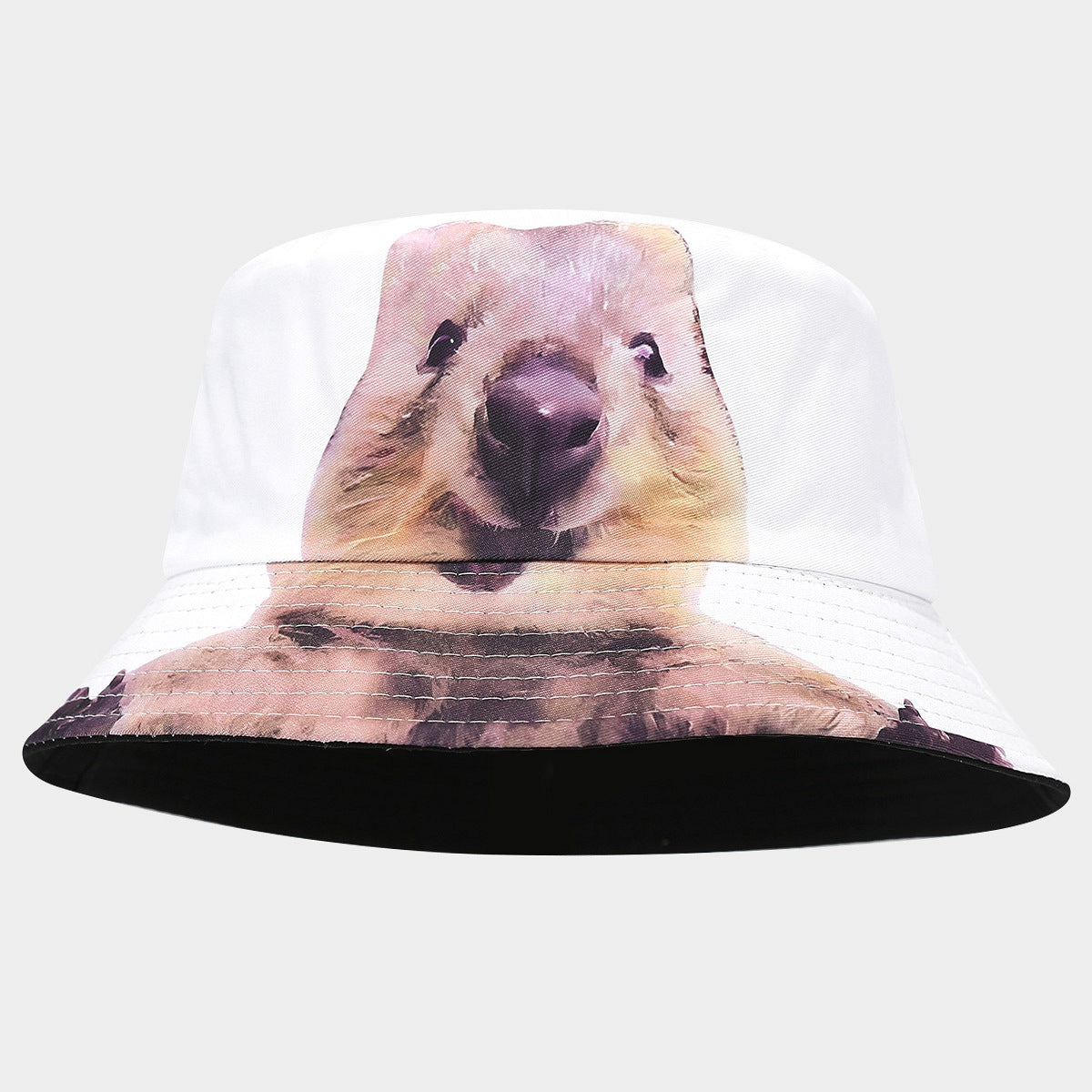 Wholesale Fashion Heat Transfer Large Pattern Double-sided Sun Visor Bucket Hat