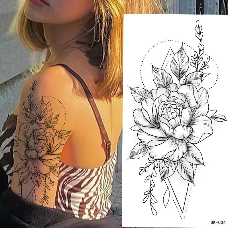 Wholesale Sketch Flower Tattoo Stickers