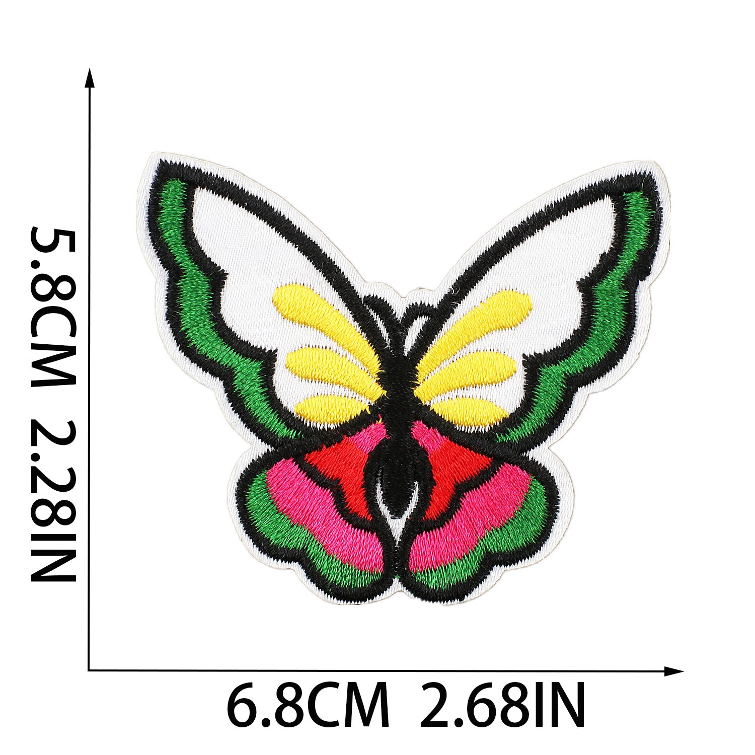 Wholesale Assorted Cartoon Embroidery Patches Cactus Mouth Sequin Cherry Polyester Thread Clothing Decoration Resale Craft Supply