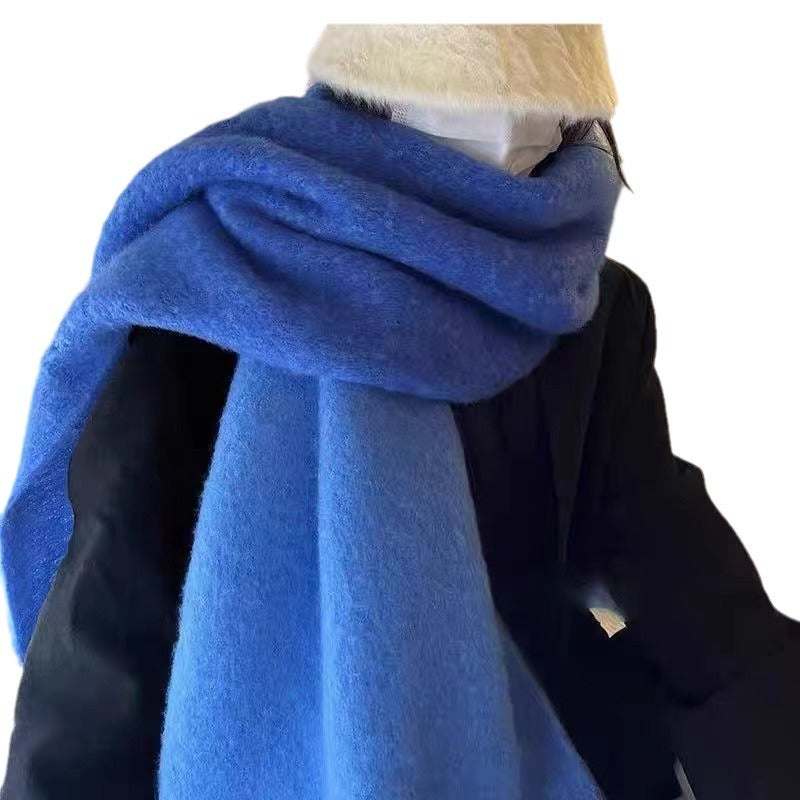 Wholesale Winter Imitation Cashmere Coarse Beard Gradient Scarves