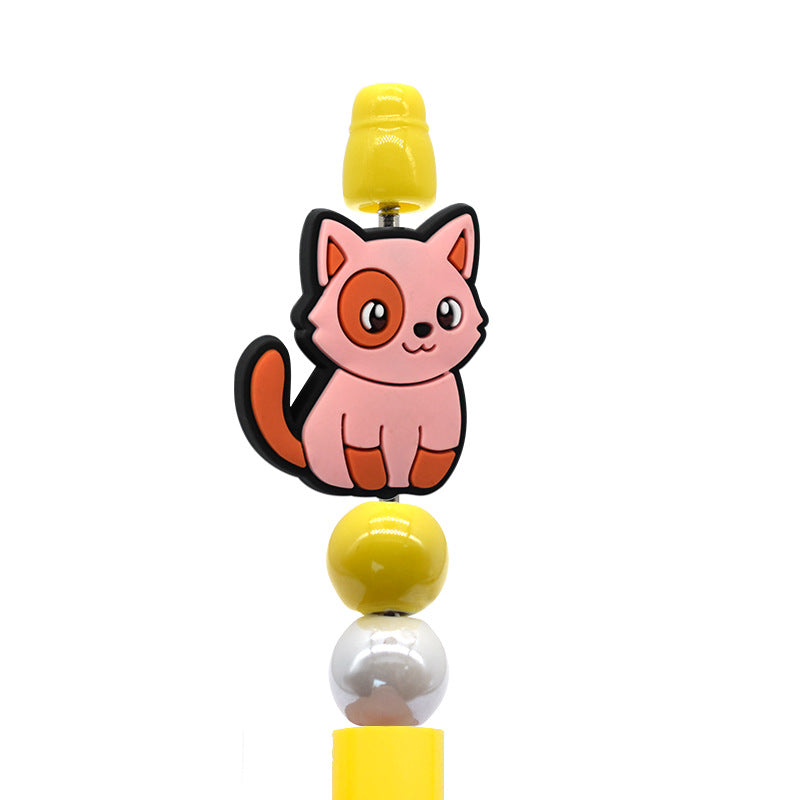 Wholesale  Random 100pcs/pack   Cartoon pet cat beads  Focal Beads