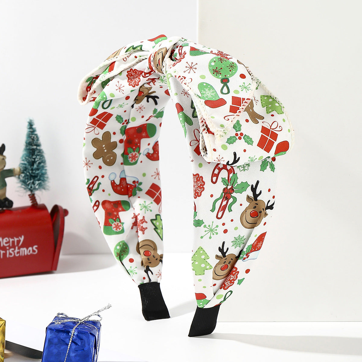 Wholesale fabric knotted plaid solid color bow knotted headband