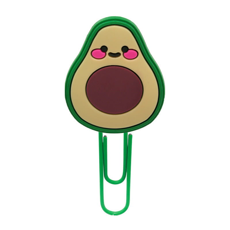 Wholesale 10pcs Fruit and Vegetable Series Animated Paper Paperclip Bookmarks