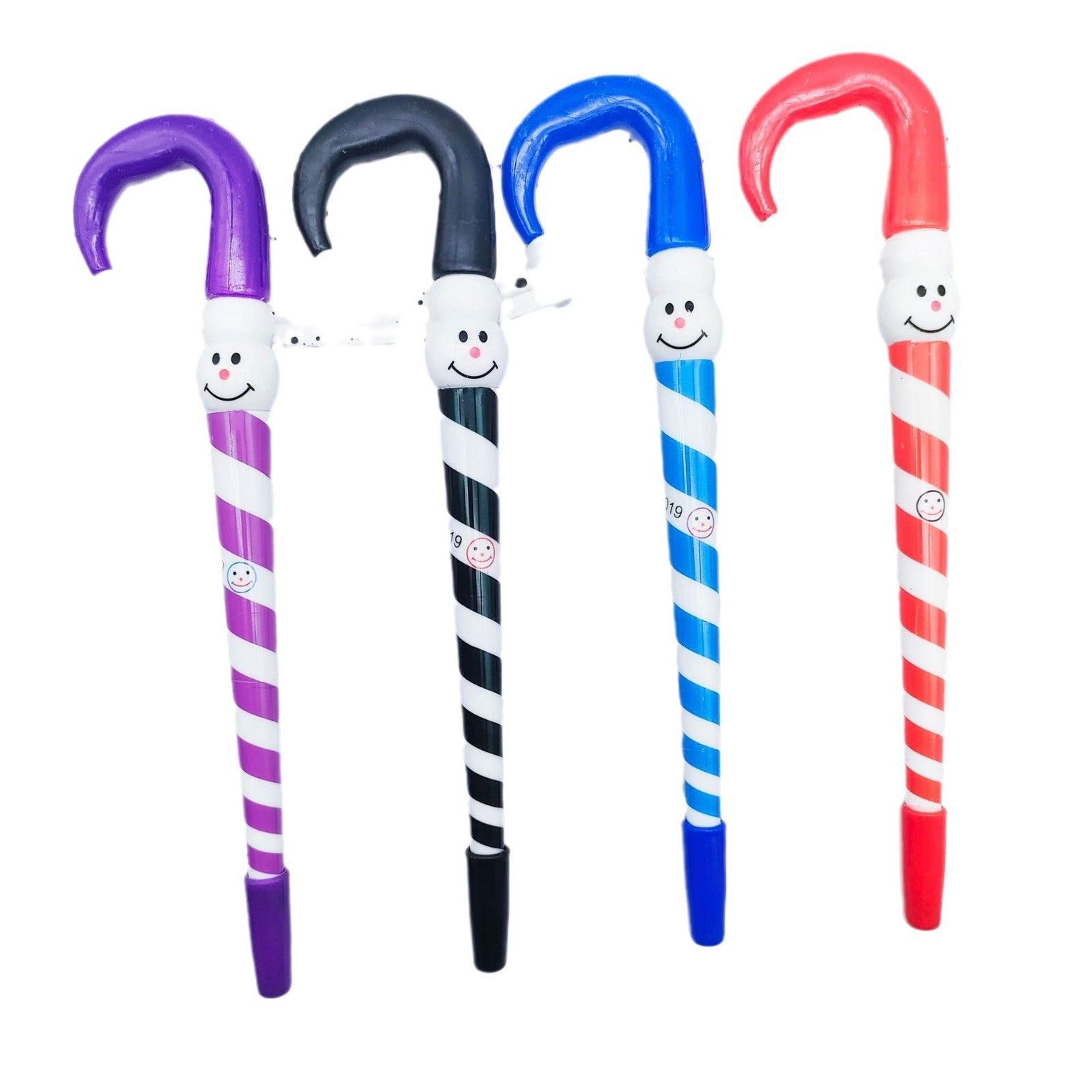 Wholesale 4pcs Christmas Gift Gift Pen Christmas Crutch Clown Snowman Ballpoint Pen