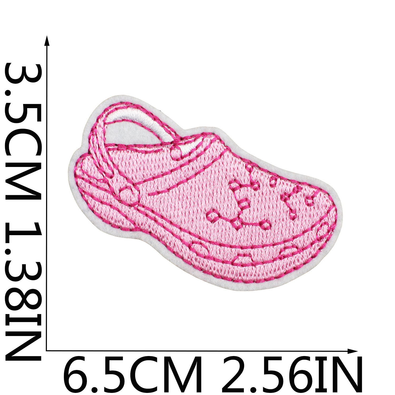 Wholesale Pink Python Embroidered Cloth Sticker