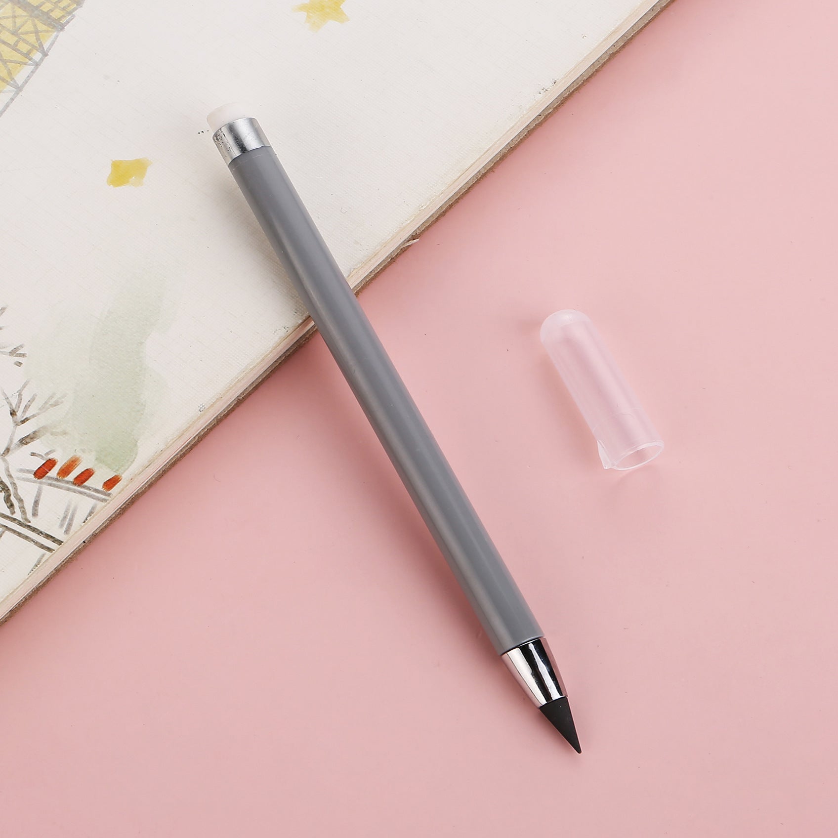 Wholesale Plastic Black Technology No Sharpening No Ink Eternal Pencil