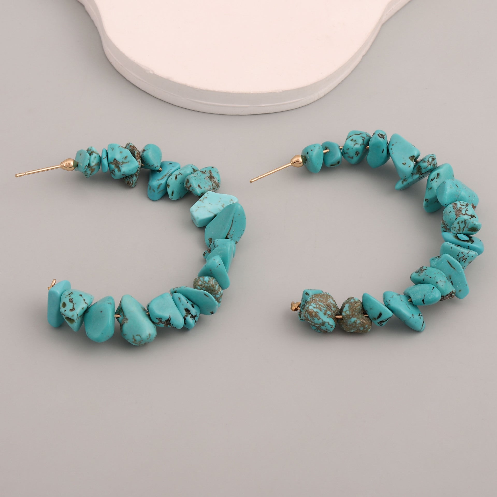 Wholesale Irregular Turquoise Earrings