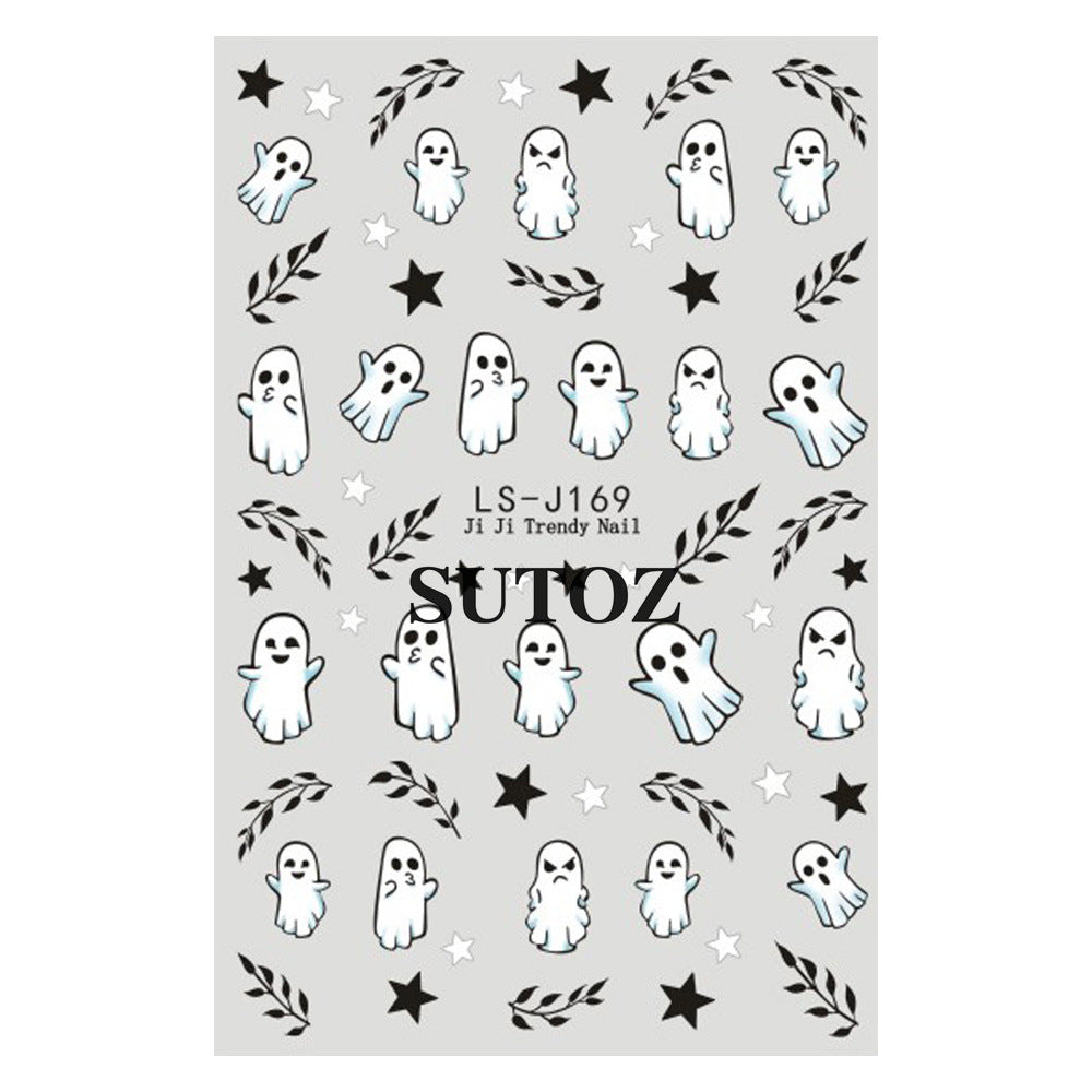 Wholesale 3pcs/pack nail art stickers cartoon cute nail stickers