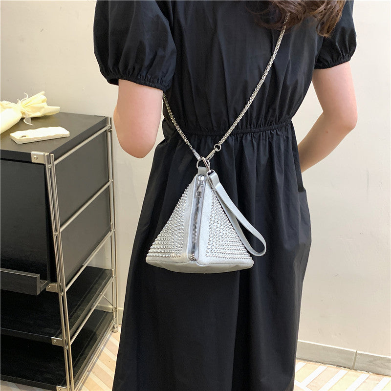 Wholesale Diamond Chain Handheld One Shoulder Crossbody Bag