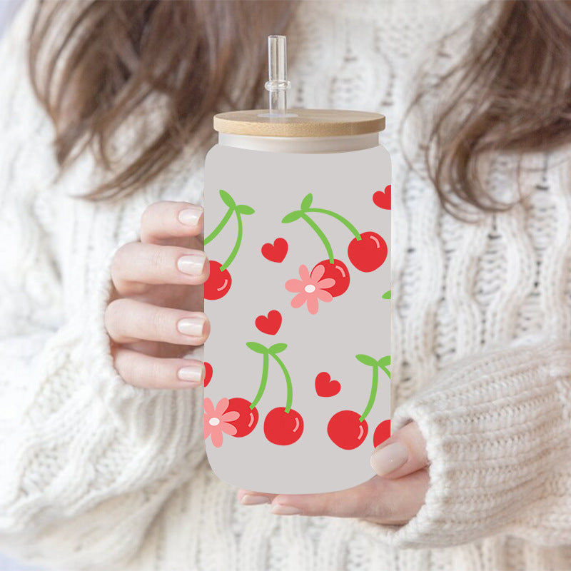 Wholesale Colorful Fruit Series 16oz Cup UV DTF Wraps