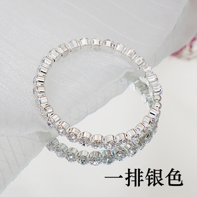 Wholesale Entangled Fashion Trendy Rhinestones Bracelet
