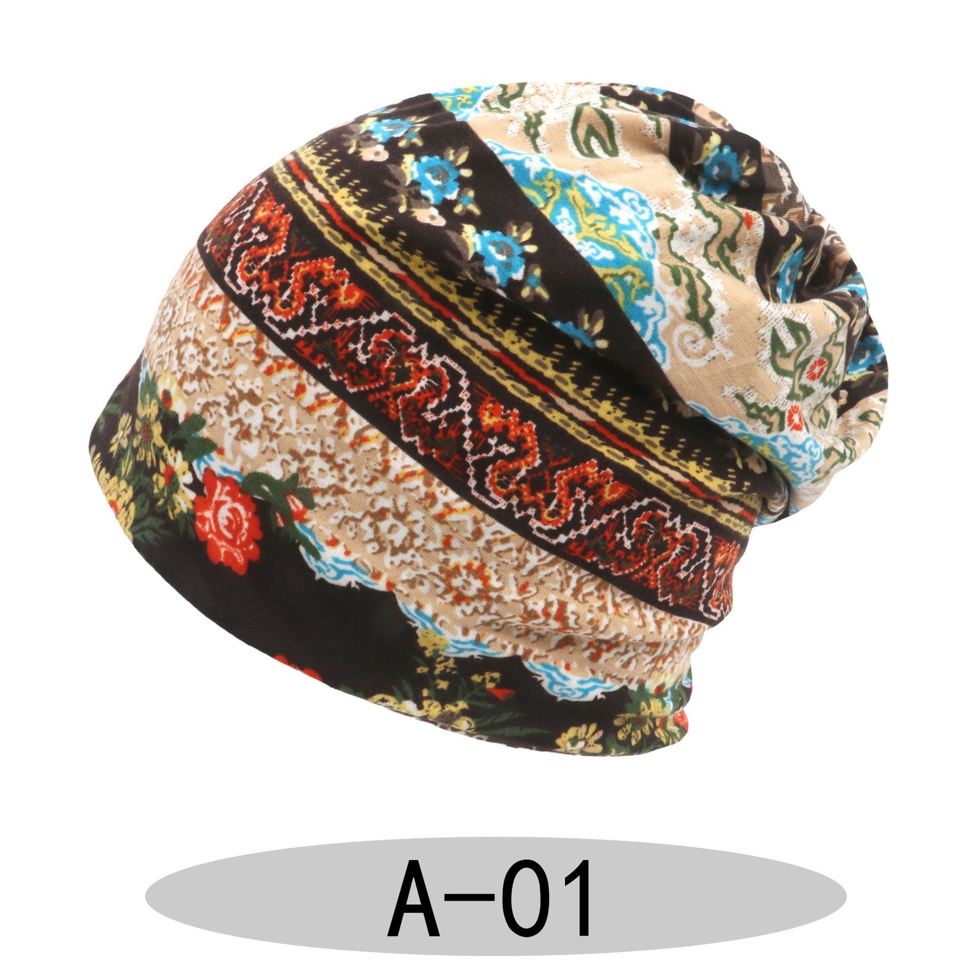 Wholesale Ethnic Style Series Cashew Flower Baotou Hat
