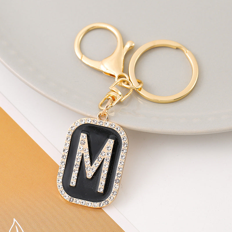 Wholesale Creative 26 English Letters Zinc Alloy Keychain