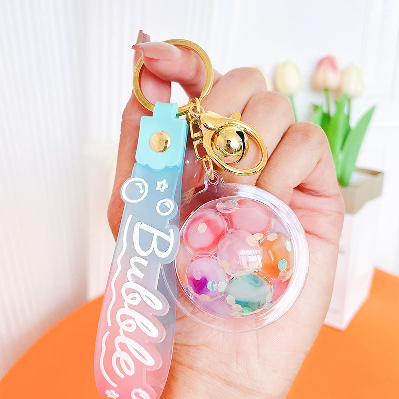 Wholesale Bubble Beads Acrylic Keychains