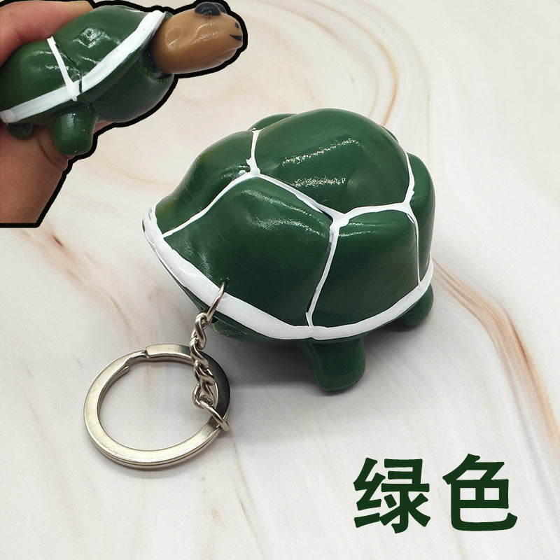 Wholesale Creative Decompression Venting Squeeze Turtle Hand Squeeze Venting Ball Keychain