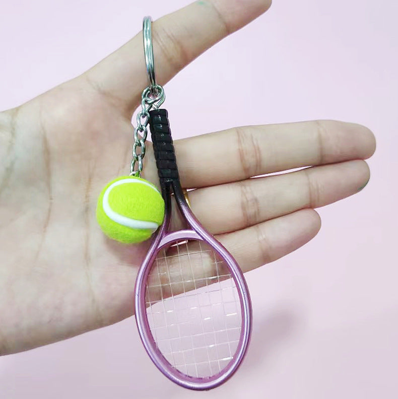 Wholesale Imitation Tennis Racket Keychain