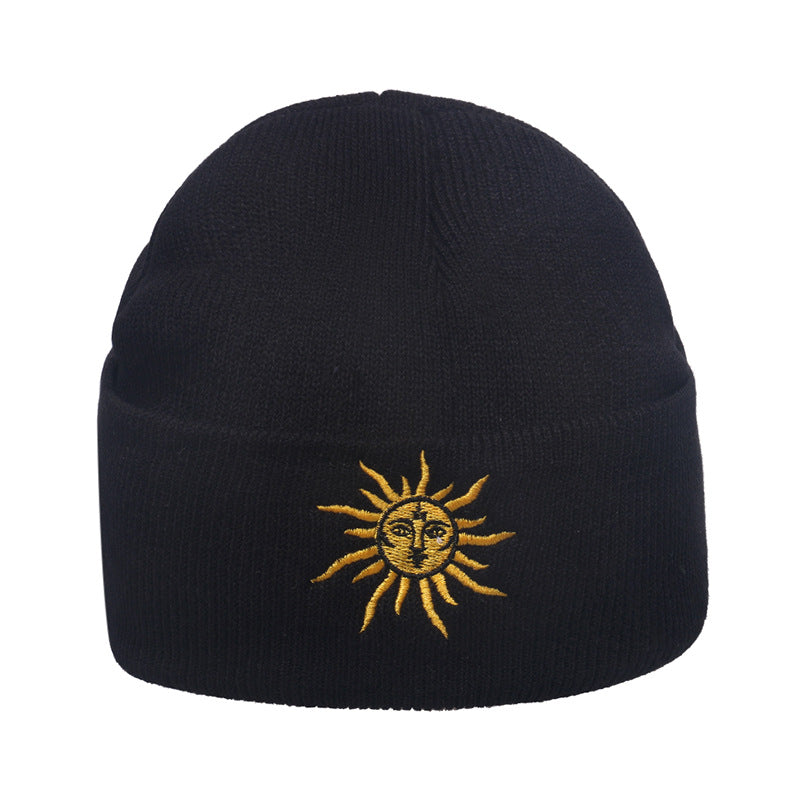 Wholesale Autumn and Winter Brimless Pullover Trend Hip-hop Warm Flame Knitted Hat