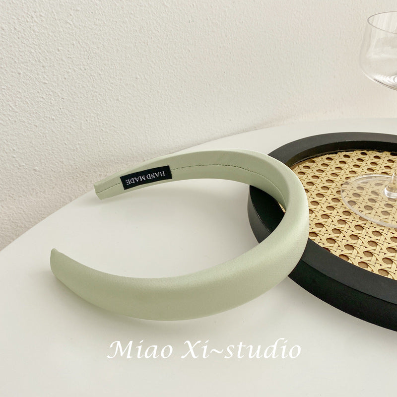 Wholesale of High-end Satin Sponge Summer Women's Fabric Headband