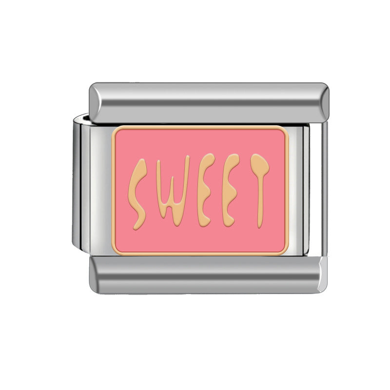 Wholesale Italian Charm Bracelet 9mm DIY Spliced Detachable Heart Pattern Combination Bracelet